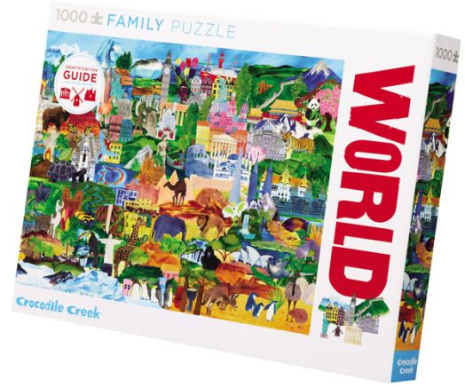 Пъзел Crocodile Creek: Световен колаж, 1000 части
