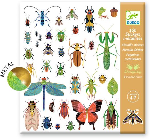 Стикери Djeco - Насекоми, 160 бр.