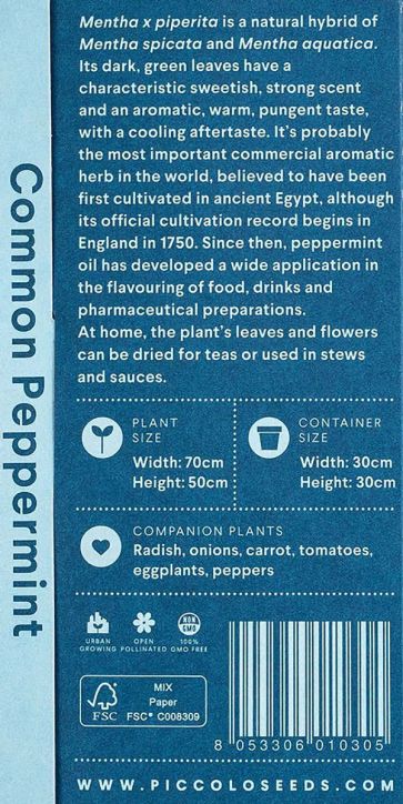 Семена за мента Piccolo