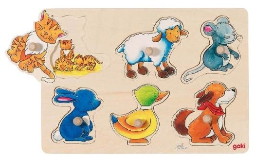 Пъзел със скрити картинки Goki, майка и дете