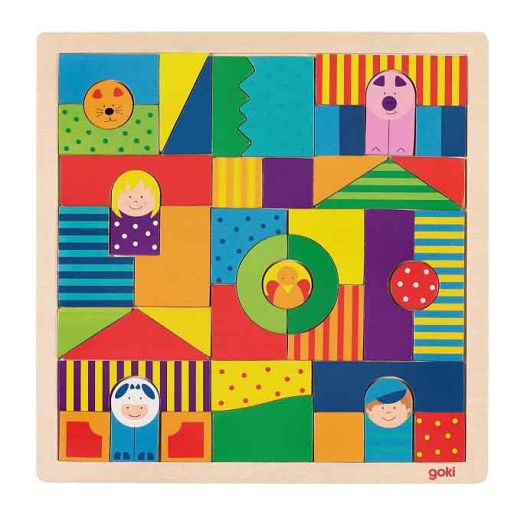 Дървена мозайка Goki, ферма