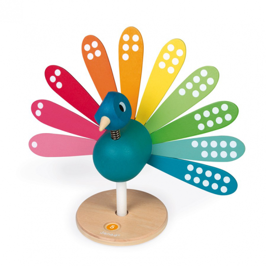 Уча се да броя Janod - Peacock