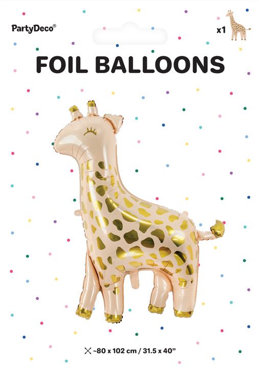Фолиев балон PartyDeco - Жираф