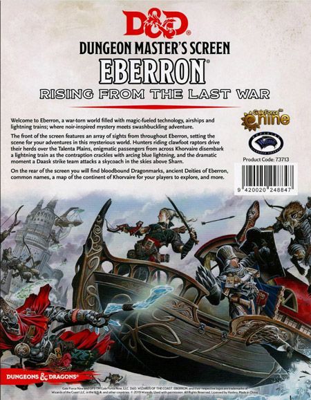 Dungeons & Dragons Setting Book - Dungeon Master's Screen Eberron