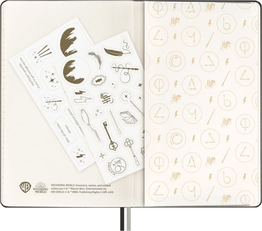 Комплект тефтер и ролер Moleskine Harry Potter Lumos