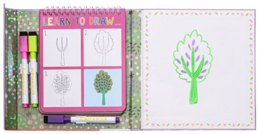 Книжка за рисуване Floss & Rock, Learn to draw, Fairy Tale - Принцеса