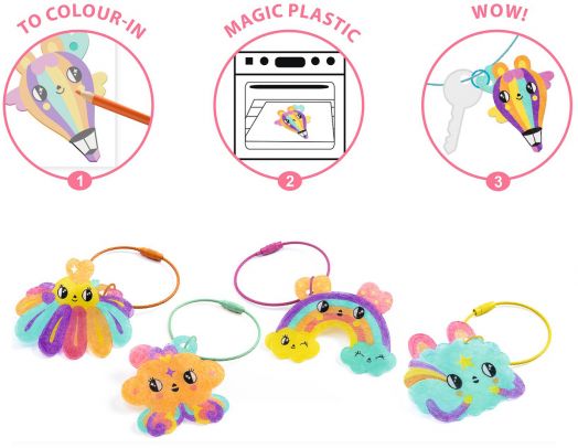 Творчески комплект Djeco - Направи си сам ключодържатели