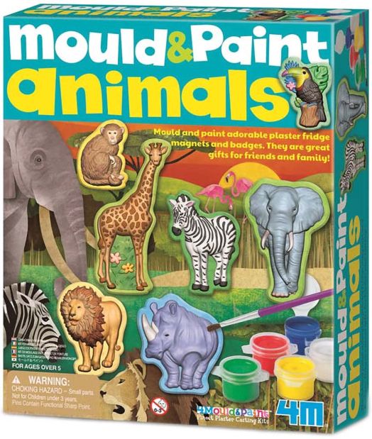 Отливки и магнити 4M - Диви животни