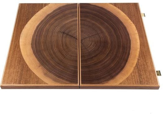 Табла Manopoulos с отделения - естествен орех, 48 х 30 см.