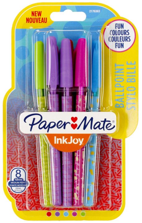 Химикалки Paper Mate Inkjoy Wrap 100 ST, 8 бр.