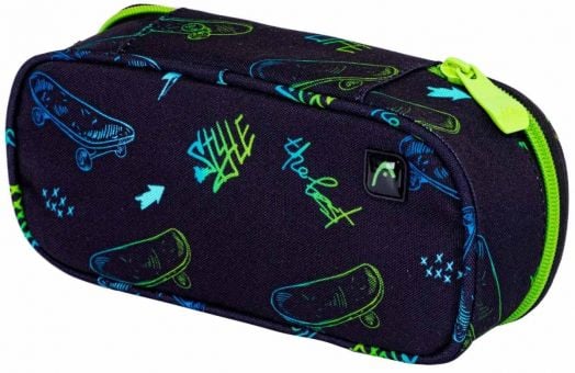 Овален ученически несесер Astra Head - Скейт начин на живот