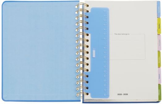 Седмичен тефтер - органайзер Miquelrius Happy Flowers от септември 2025 до август 2026 г.