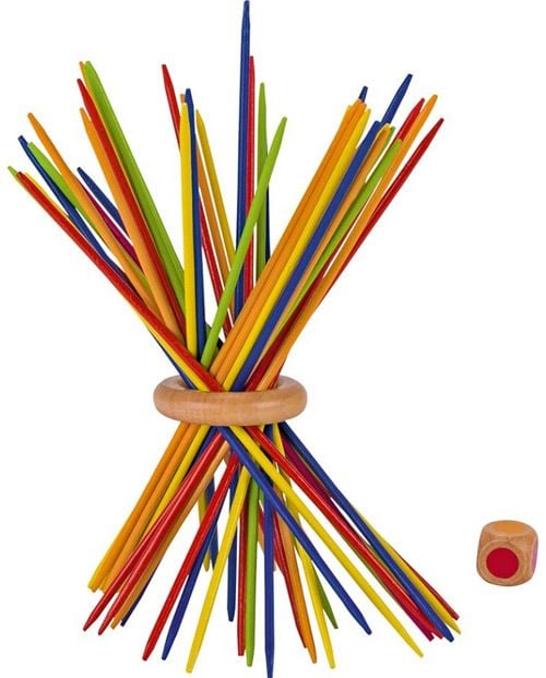 Дървено Микадо със зарче Goki