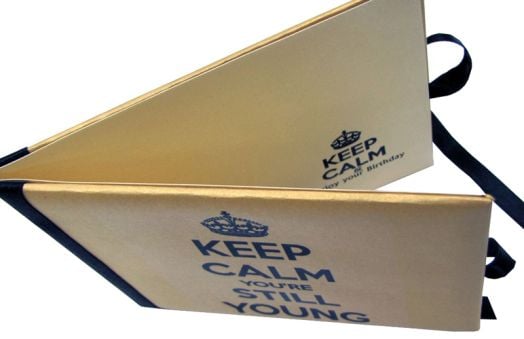 Луксозна картичка за рожден ден - Keep calm you're still young