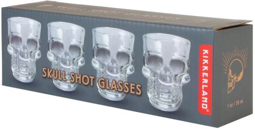 Чаши за шотове Kikkerland - Черепи, 4 бр.