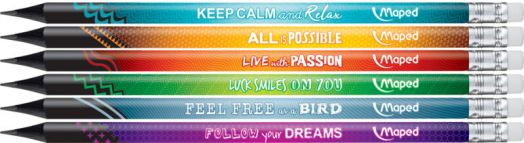 Графитен молив Maped Black Peps Energy HB, с гумичка