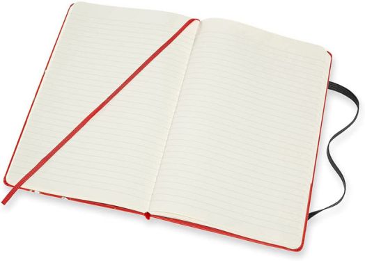 Голям червен тефтер Moleskine Hello Kitty с широки редове, Limited Edition