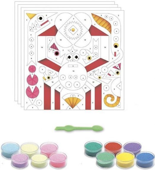 Комплект за рисуване с пясък Djeco - Морски светлини