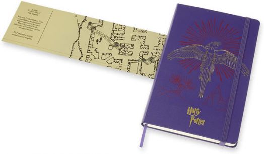 Класически тефтер Moleskine Limited Editions Harry Potter Phoenix с твърди корици и линирани страници