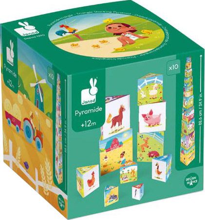 Детски кубчета Janod - Животни във фермата