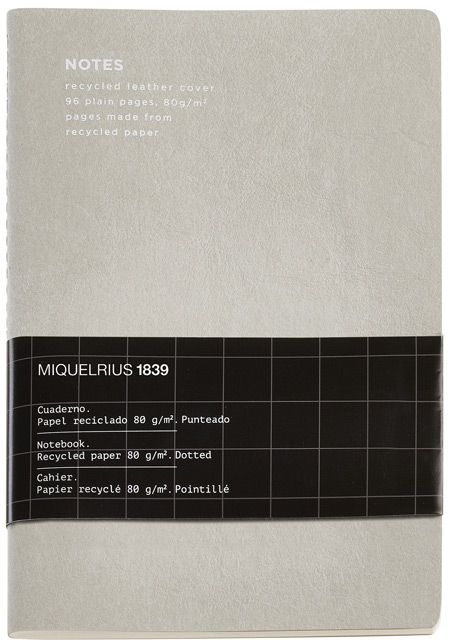 Тетрадка Miquelrius Flexible Grey A5, 96 страници на точки