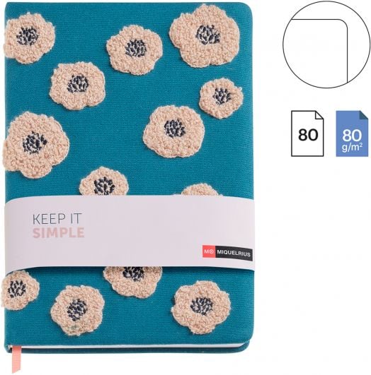 Тефтер Miquelrius Keep It Simple A5, 80 нелинирани листа