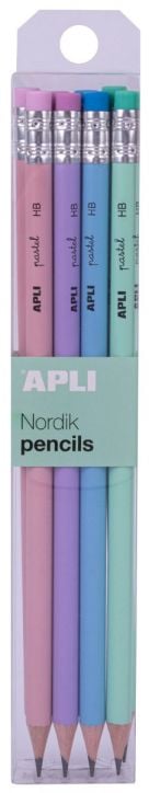 Комплект графитни моливи Apli Nordik HB, 8 бр.