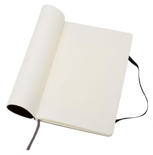 Джобен черен тефтер Moleskine Classic Black с меки корици и нелинирани листа