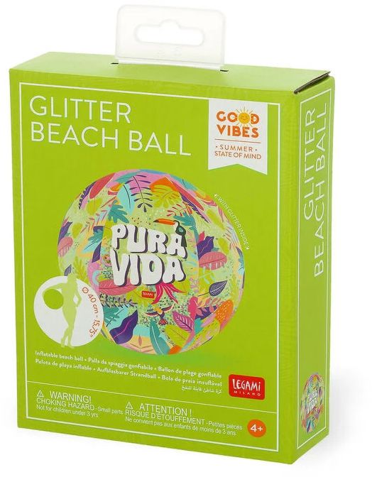 Надуваема топка с брокат Legami - Pura vida
