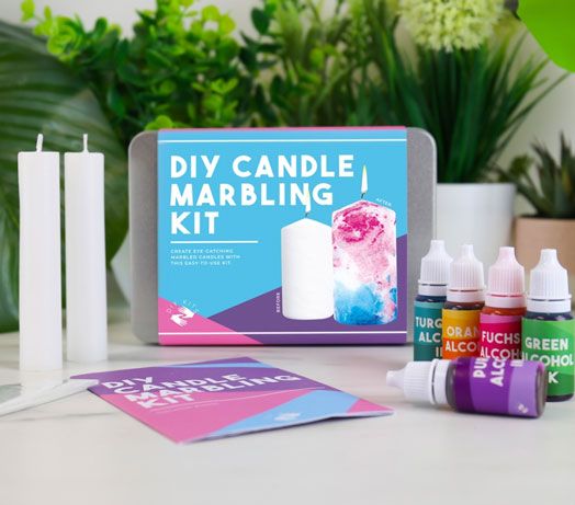 Комплект Направи си сам Gift Republic - Candle Marbling, Мрамориране на свещи