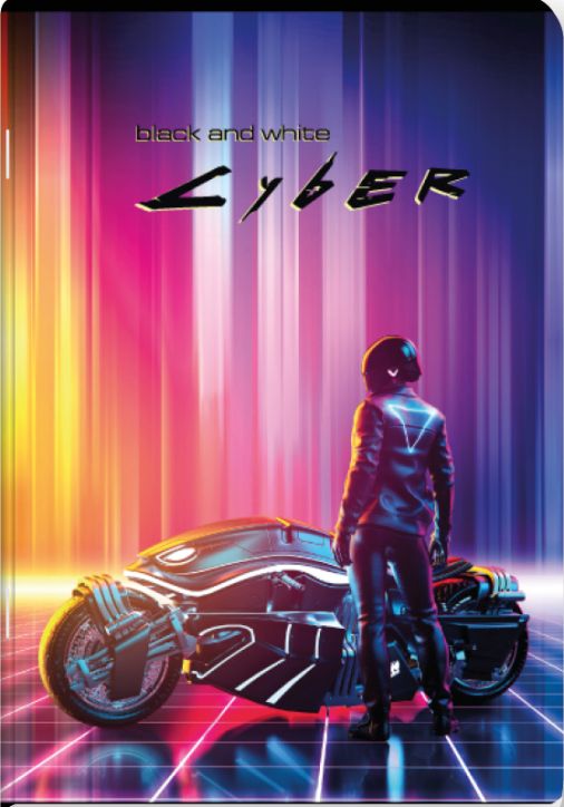 Тетрадка Black & White Boy A5, 60 листа - широки редове