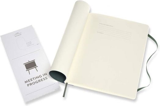 Голям зелен тефтер Moleskine Pro Collection X-Large Forest Green с меки корици