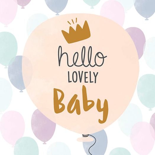 Картичка Editor: Hello Lovely Baby
