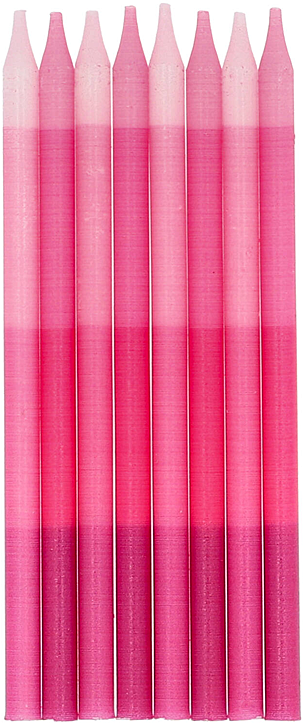 Свещички Folat - Shades of Pink, 24 бр.