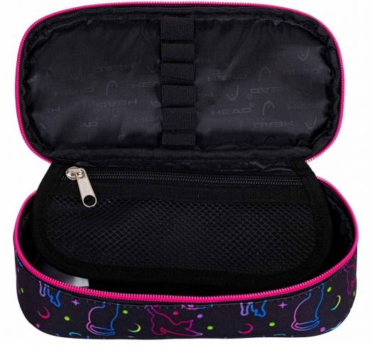 Овален ученически несесер Astra Head - Котки в тъмното