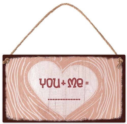 Табелка за стена - You + Me