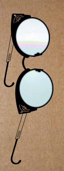 Vintage лупа разделител - Хипстърски очила