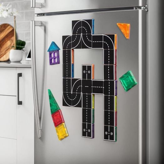 Магнитен конструктор Learn and Grow Toys - Пътища, 40 части