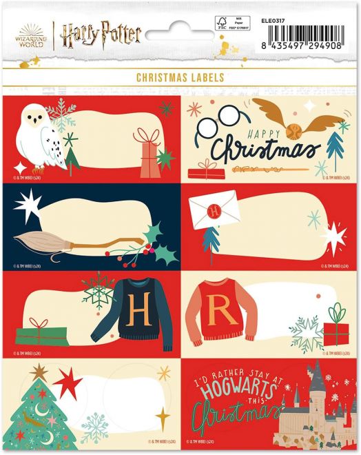 Коледни етикети Harry Potter, 24 бр.