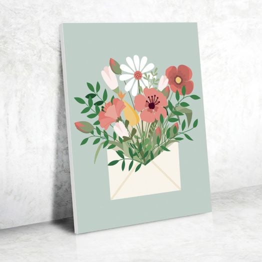 Комплект за рисуване по номера Graine Creative - Цветя 30 x 40 см.