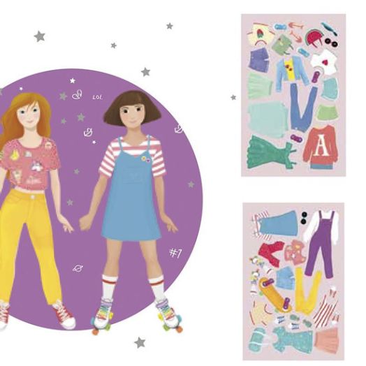 Детска магнитна игра Apli Kids - Облечи Клара и Луси