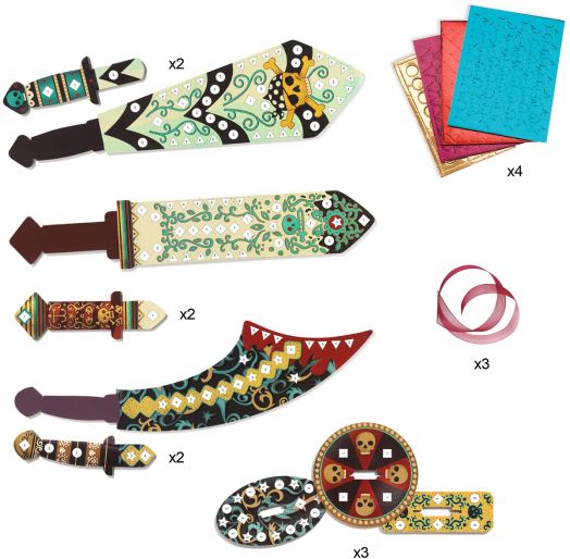 Творчески комплект Djeco - Направи пиратска сабя