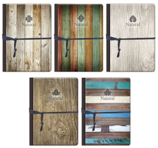 Бележник с дървени корици Lastva - Natural