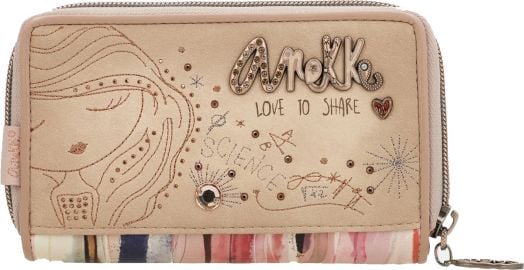 Дамски портфейл Anekke Peace & Love Camel 15 x 10 x 3 см.