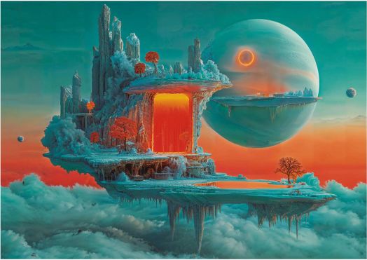 Пъзел Educa: Планета от огън и лед, 500 части