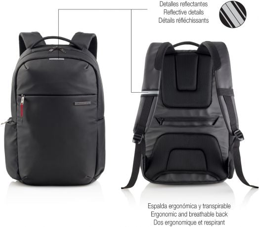 Раница за лаптоп MIquelrius Bag To Work Black, 46 х 38 х 13 см.