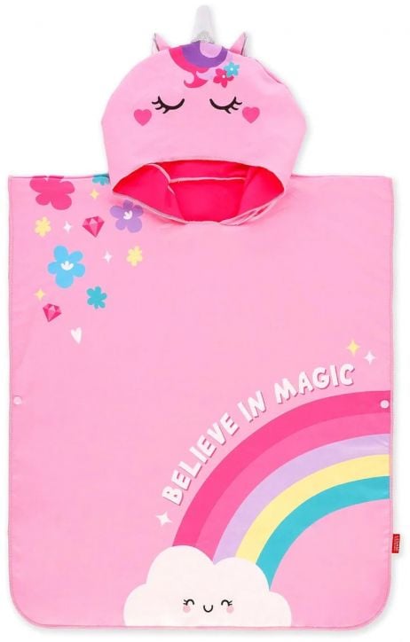 Детско хавлиено пончо с качулка Legami - Unicorn