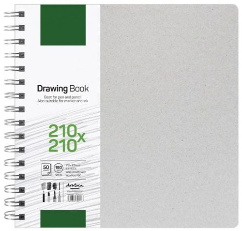 Скицник Drasca Drawing Book, 50 листа, 21 х 21 см.