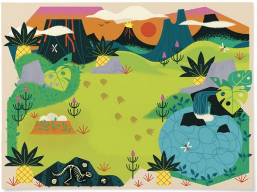 Стикери за оцветяване Crocodile Creek – Динозаври