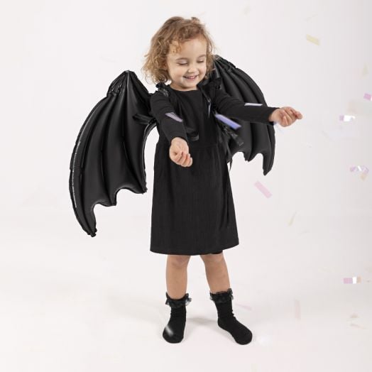 Фолиев балон PartyDeco - Прилеп със звезди, 85 х 50 см.